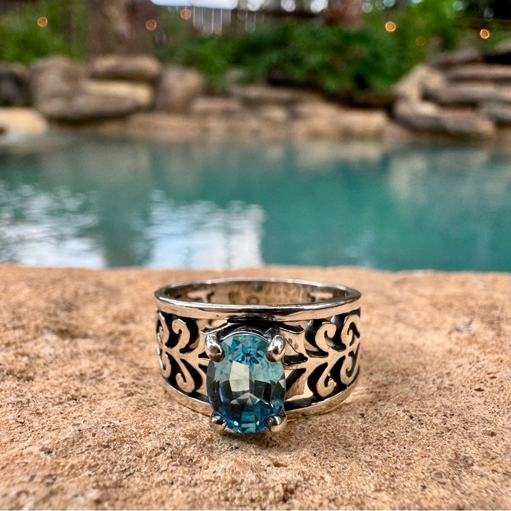 James Avery Adoree Ring - Blue Topaz